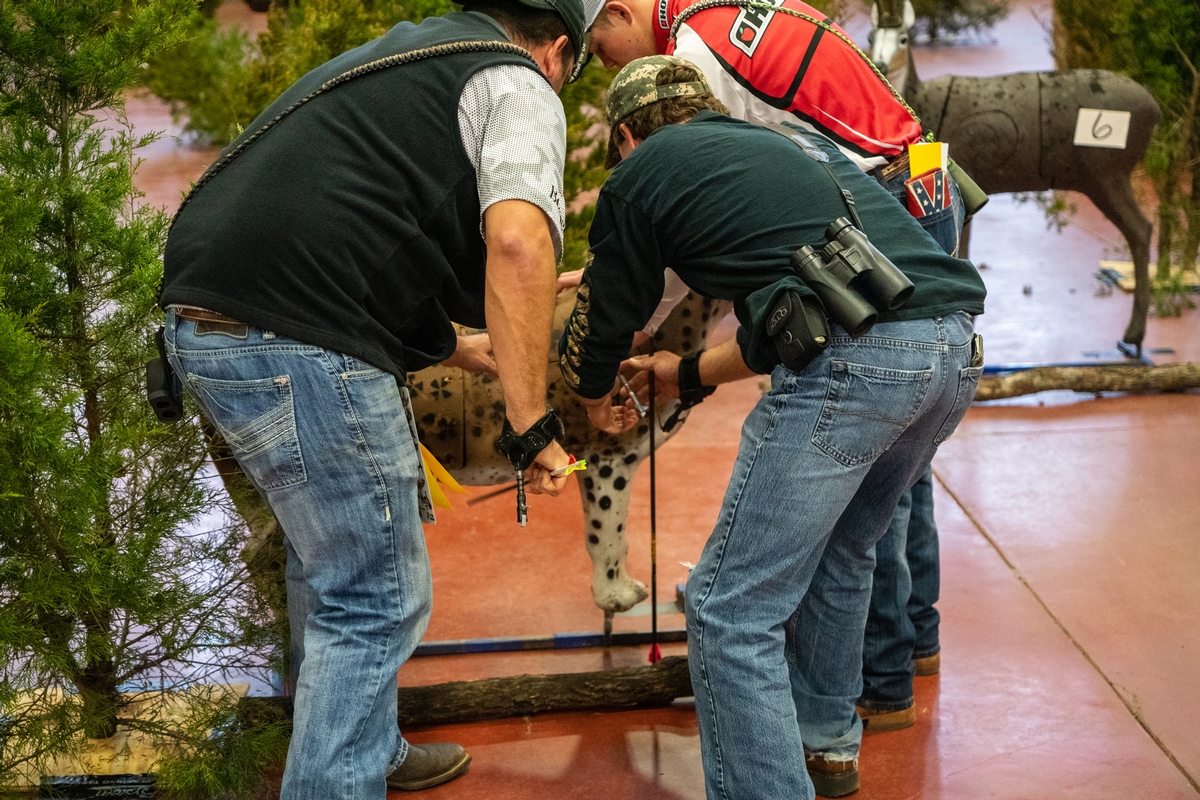 Backwoods ASA indoor 3d archery shoot