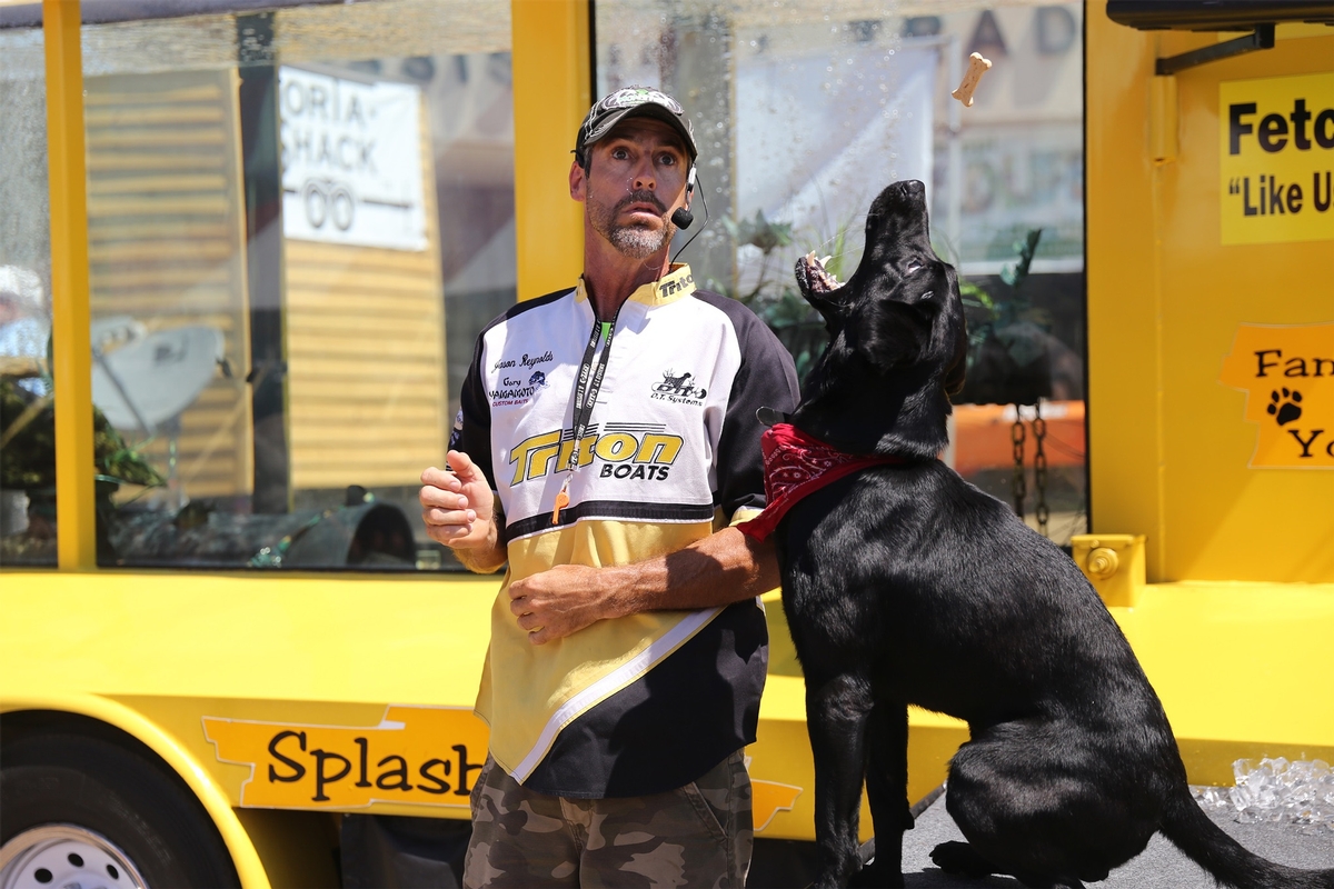Jason Reynolds Fetch n Fish dog show